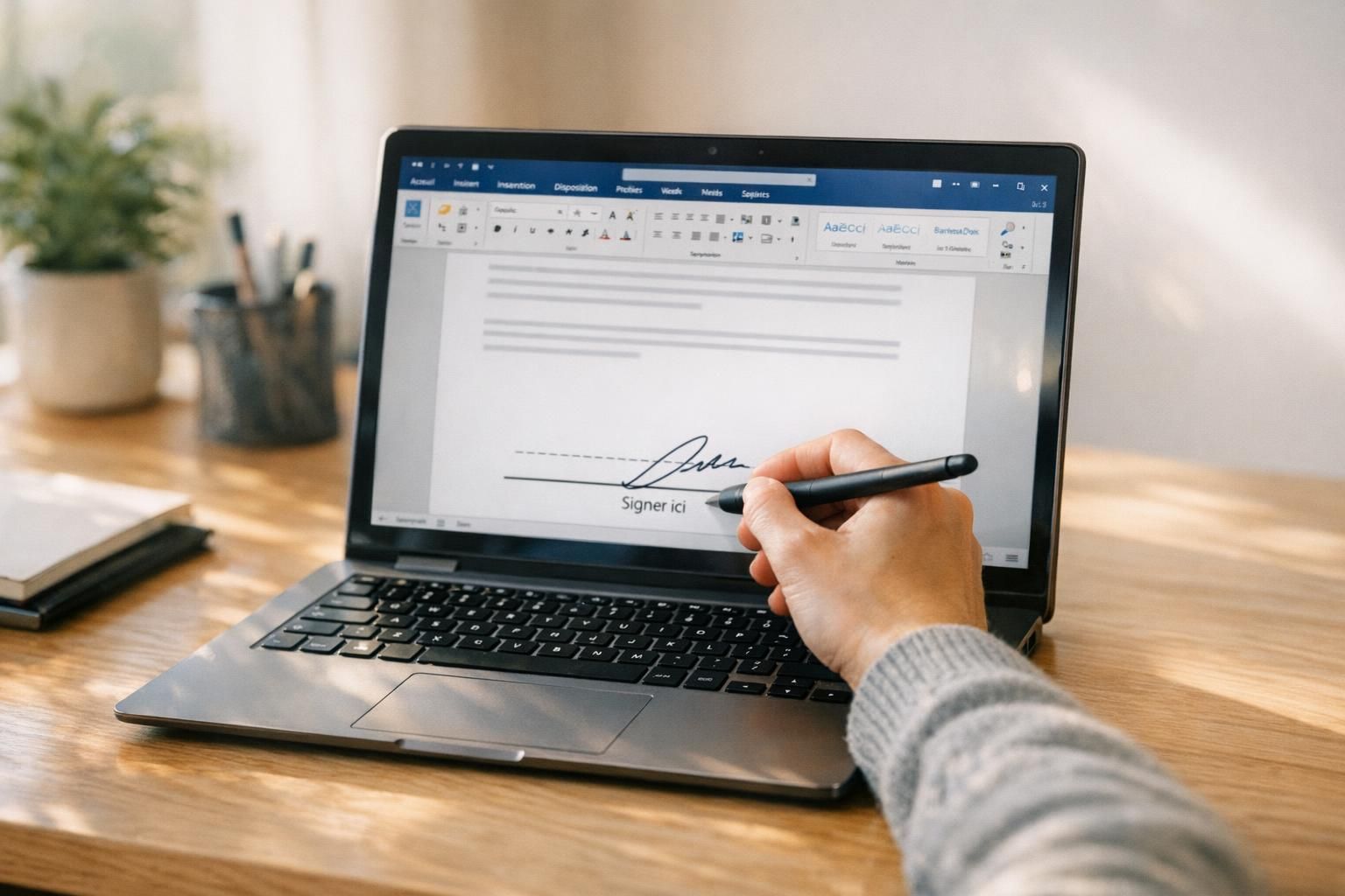 apprenez comment signer facilement un document word grâce à nos instructions simples et rapides, pour ajouter une signature électronique ou manuscrite en toute sécurité.