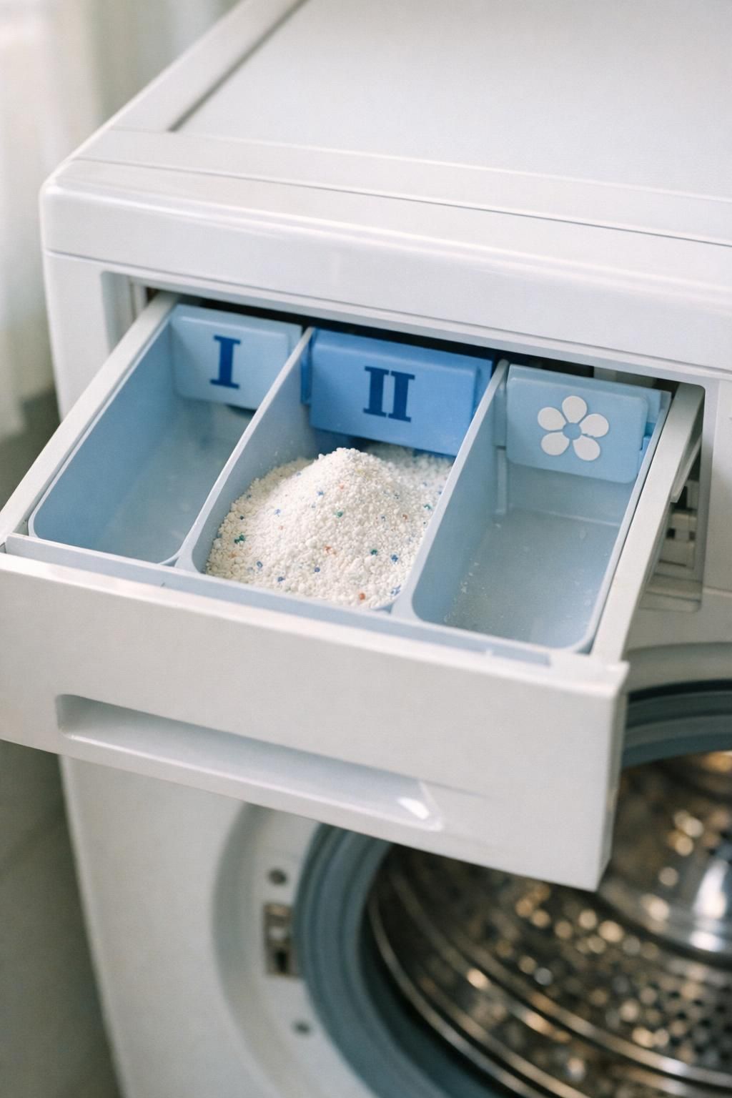 découvrez dans quel bac de la machine à laver mettre la lessive en poudre pour un lavage efficace et sans problème.